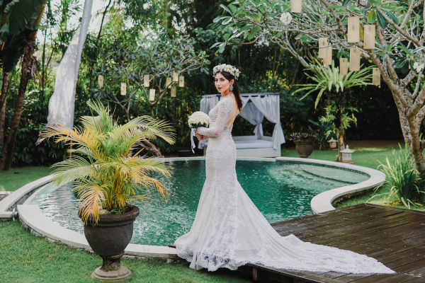 Getting married in Bali.