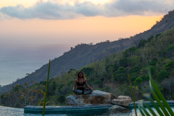 Yoga à Bali.